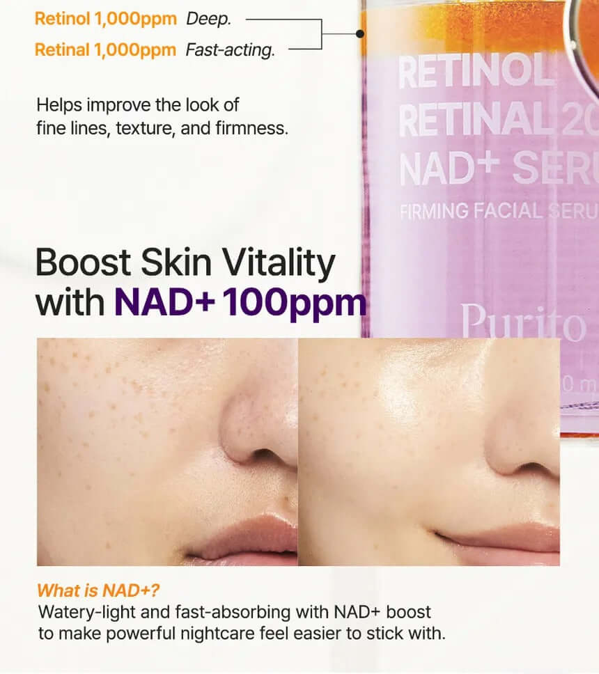 PURITO SEOUL Retinol Retinal 2000 NAD+ Serum (30ml)