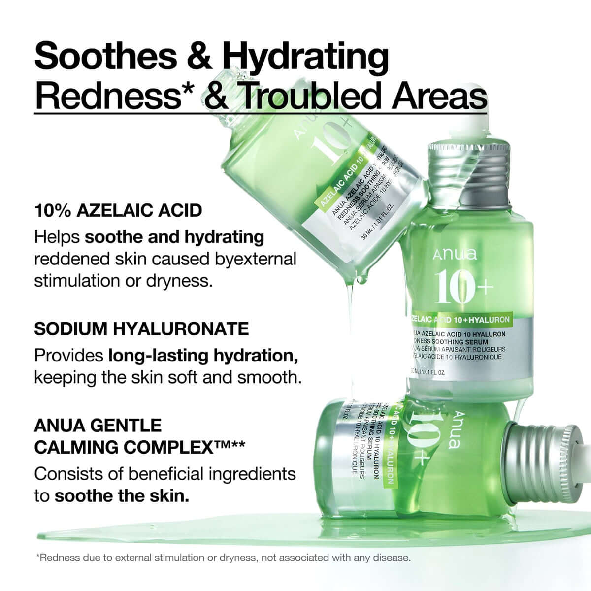 ANUA Azelaic Acid 10 Hyaluron Redness Soothing Serum (30ml)