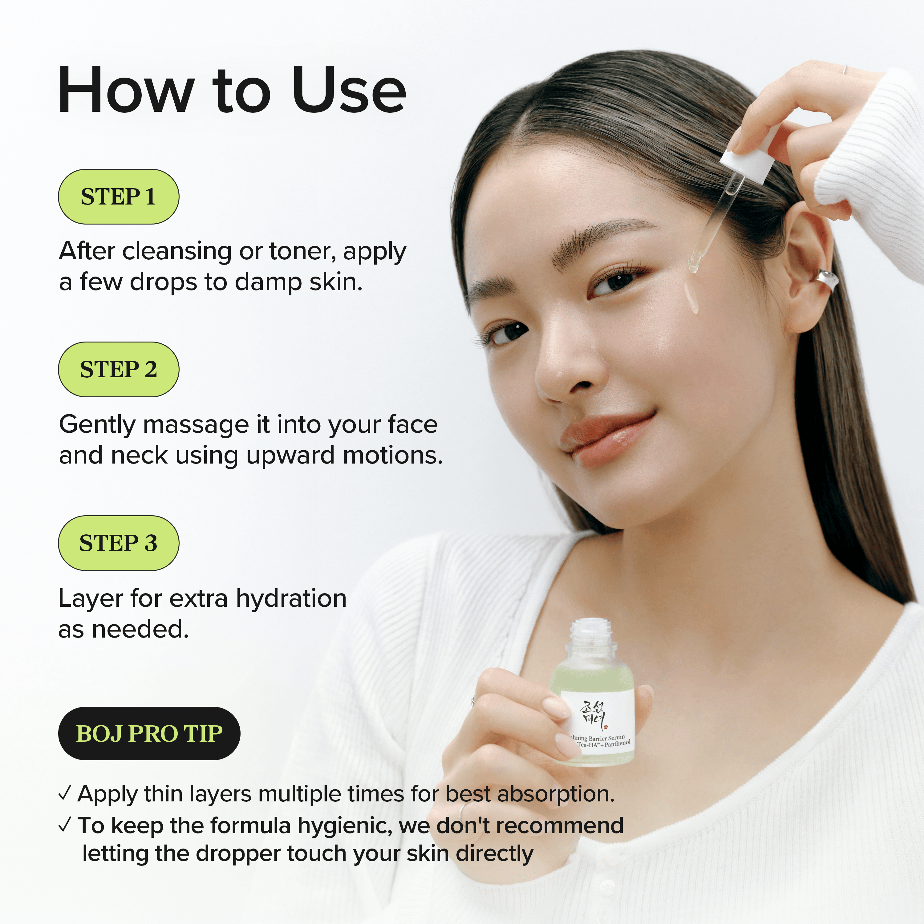 BEAUTY OF JOSEON Calming Serum: Green tea + Panthenol (30ml)