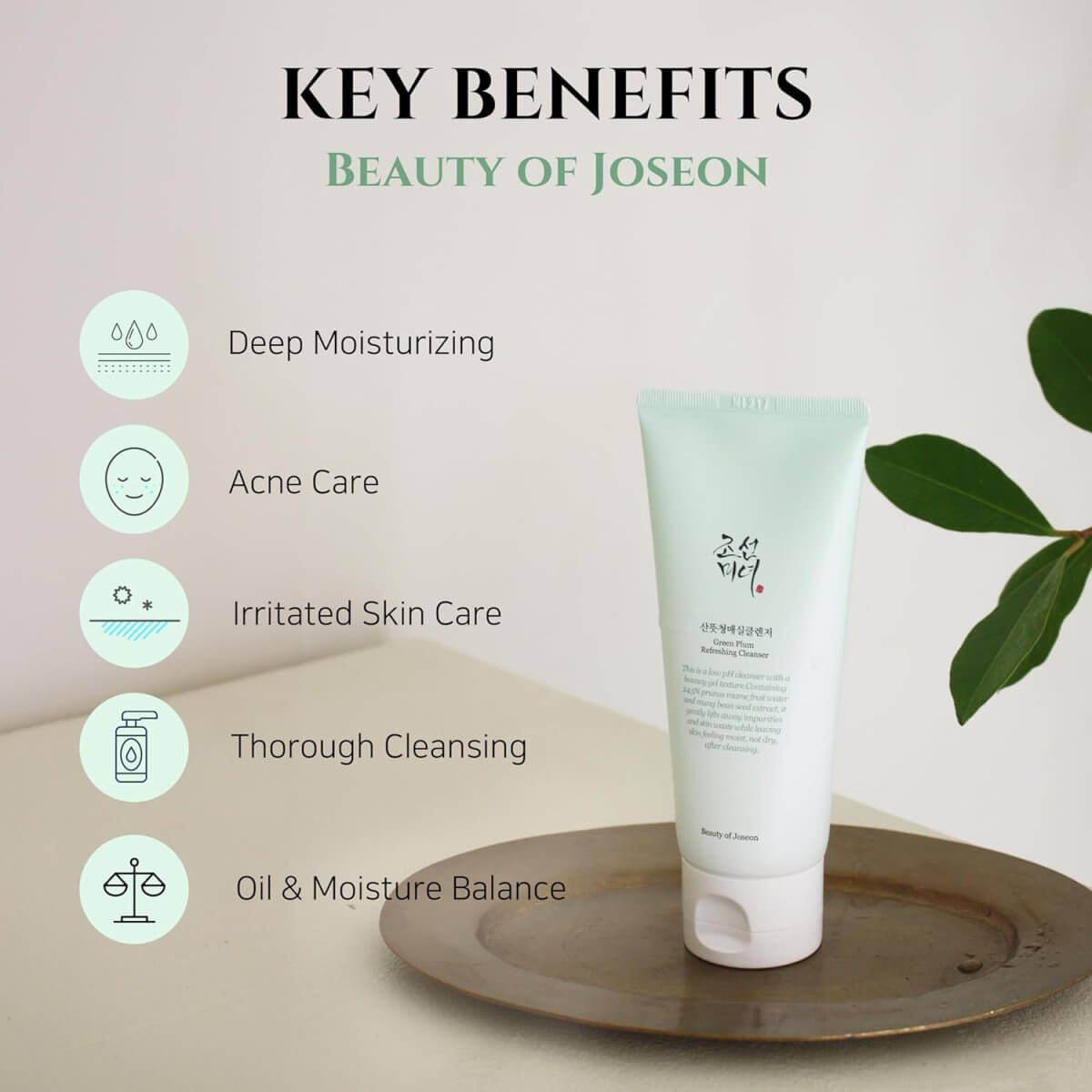 BEAUTY OF JOSEON Green Plum Refreshing Cleanser (100ml)