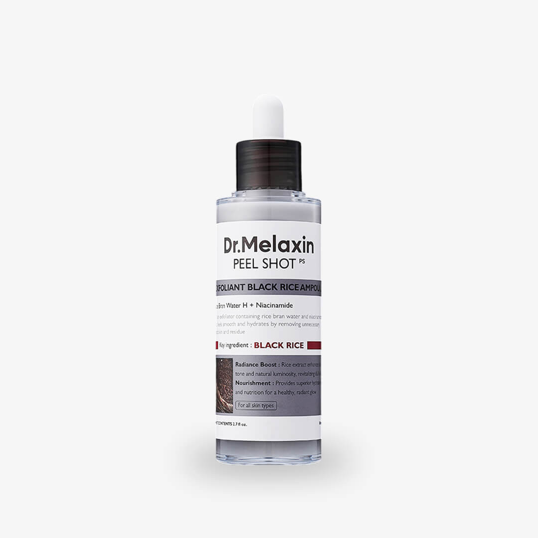 DR.MELAXIN Peel Shot Exfoliating Black Rice Ampoule (80ml)