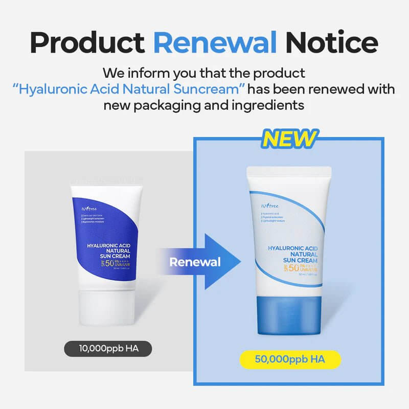 ISNTREE  Hyaluronic Acid Natural Sun Cream (50ml)