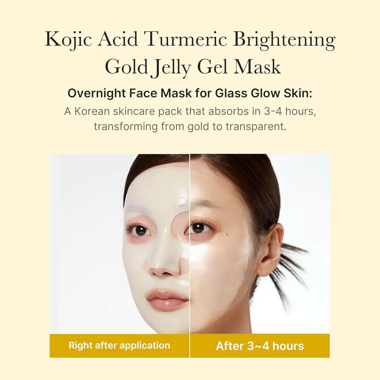 MEDICUBE Kojic Acid Turmeric Brightening Gel Mask (1PC/4PCs)