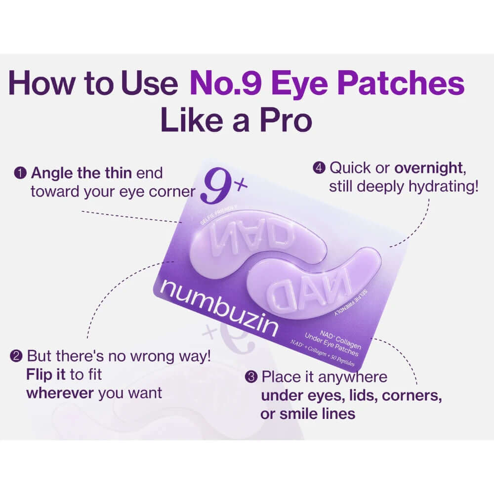 NUMBUZIN No.9 NAD+ Collagen Under Eye Patches (5 per box)