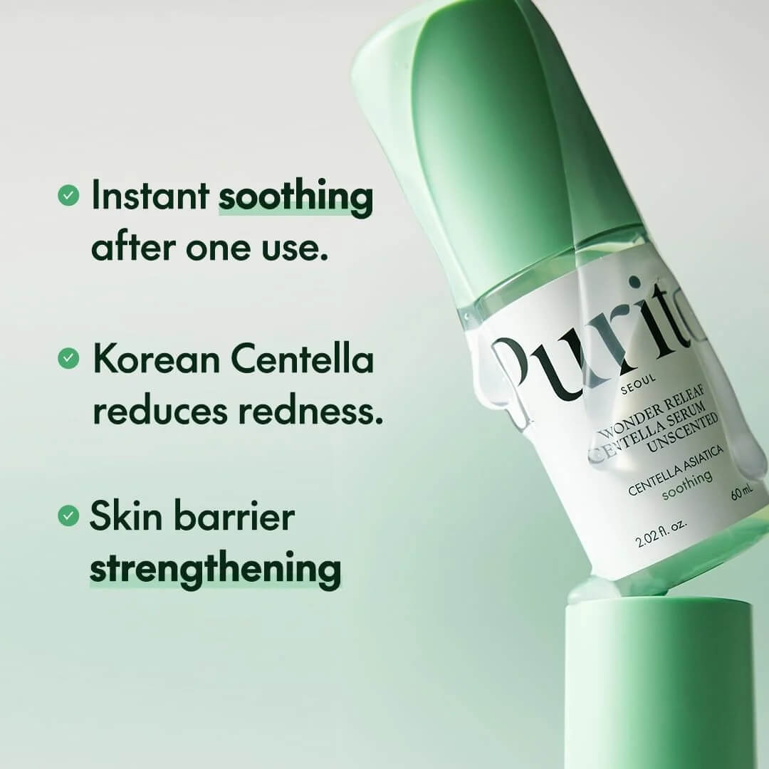 PURITO SEOUL Wonder Releaf Centella Serum Unscented (15ml/60ml)