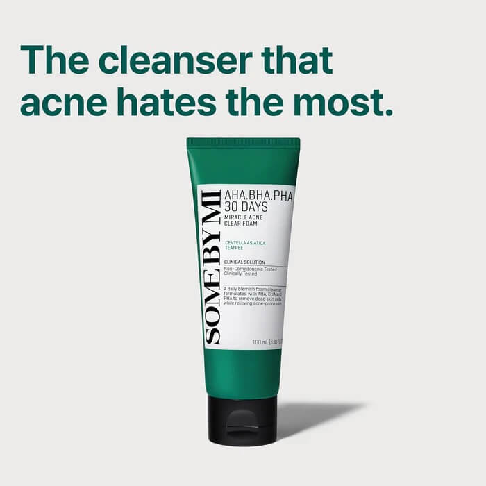 SOME BY MI AHA,BHA,PHA 30 Days Miracle Acne Clear Foam (100ml)