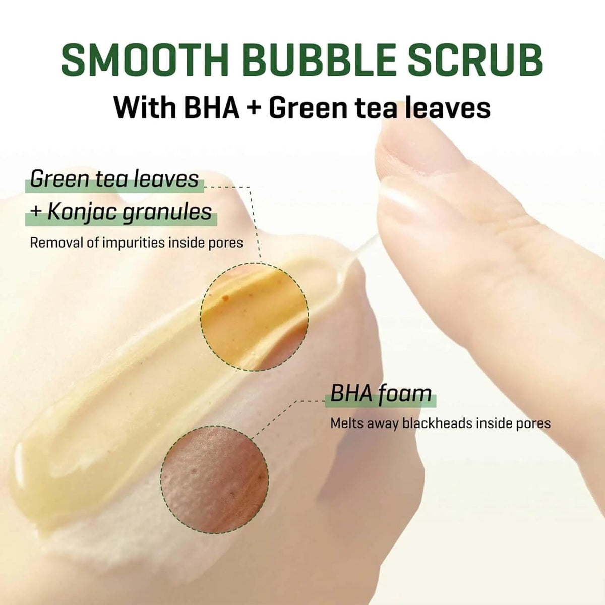 SOME BY MI Bye Bye Blackhead 30 Days Miracle Green Tea Tox Bubble Cleanser (120g)
